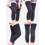1 Pair Woolen Inside Fleece Patch Knee Warmer - Image 6