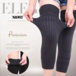 1 Pair Woolen Inside Fleece Patch Knee Warmer - Image 3