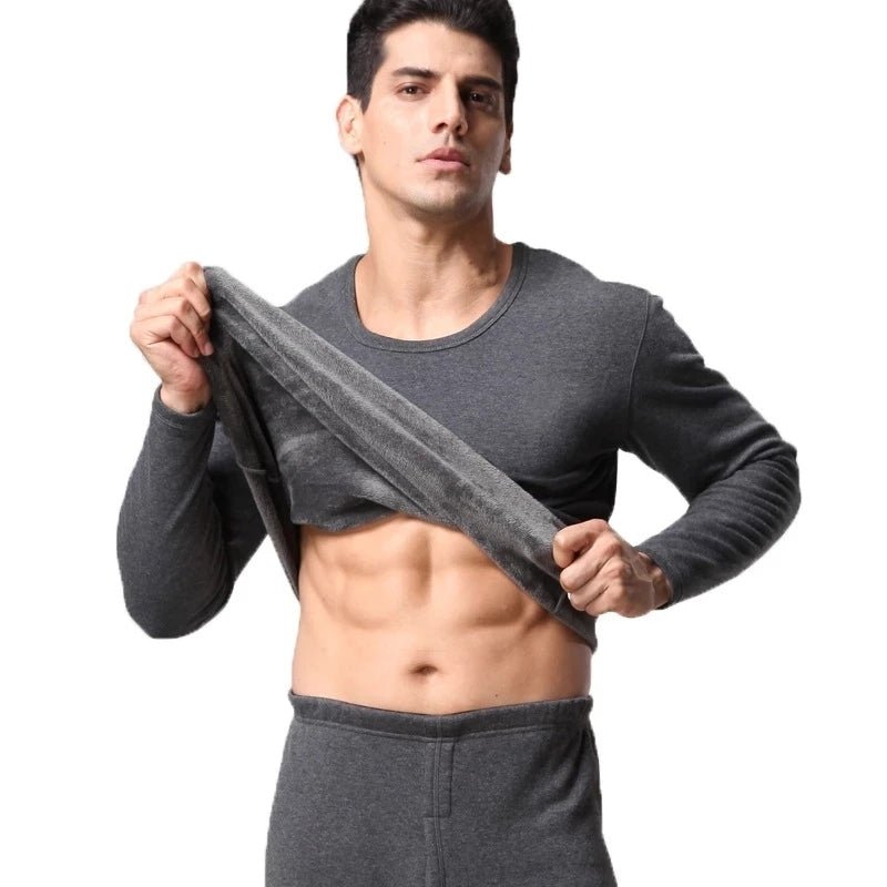 334206796-1497490542_900x Thermal Inside Single Layer Velvet Fleece Trouser Shirt For Men - Image 1