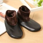 1 Pair Winter Warm PU Leather Thermal Non-Slip Indoor Soft Floor Socks - Image 5