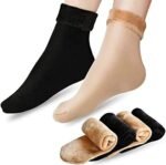 2 Pair Unisex Winter Thick Warm Fleece Lined Thermal Stretchy Elastic Velvet Socks for Kids/Men/Women - Image 2