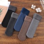 4 Pair Men's Winter Thick Inside Velvet Warm Fleece Thermal Socks - Image 9