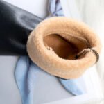 1 Pair Unisex Men or Women Winter Warm PU Leather Thermal Non-Slip Indoor Soft Floor Socks - Image 3
