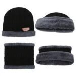 Woolen Knitted Beanie Cap Plus Neck Scarf Set for Men Women Girl Boy – Warm, Snow Proof - Image 5