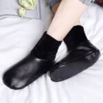 1 Pair Winter Warm PU Leather Thermal Non-Slip Indoor Soft Floor Socks - Image 3