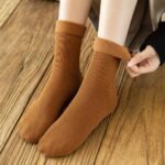 4 Pair New Fashion Winter Warm Warm Coral Thermal Fleece Fluffy Socks Premium Quality - Image 3