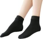 6 Pair Unisex Winter Thick Warm Fleece Lined Thermal Stretchy Elastic Velvet Socks for Kids/Men/Women - Image 3