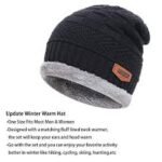 Woolen Knitted Beanie Cap Plus Neck Scarf Set for Men Women Girl Boy – Warm, Snow Proof - Image 2