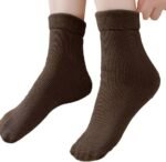 4 Pair Men's Winter Thick Inside Velvet Warm Fleece Thermal Socks - Image 5