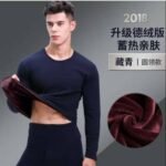 Thermal Inside Single Layer Velvet Fleece Trouser Shirt For Men - Image 3