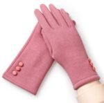 1 Pair Windproof Cashmere Touch Screen Gloves - Image 5