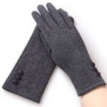 1 Pair Windproof Cashmere Touch Screen Gloves