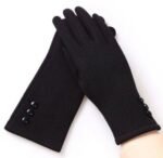 1 Pair Windproof Cashmere Touch Screen Gloves - Image 2