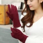 1 Pair Windproof Cashmere Touch Screen Gloves - Image 7