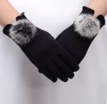 1 Pair Touch Screen New Fashion Women Winter Warm Windproof Cashmere Full Finger Gloves