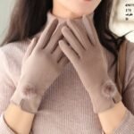 Fluffy Touch Screen Full Finger Gloves