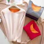 Winter Thermal Velvet Fleece Lined Full Sleeves Camisole Vest