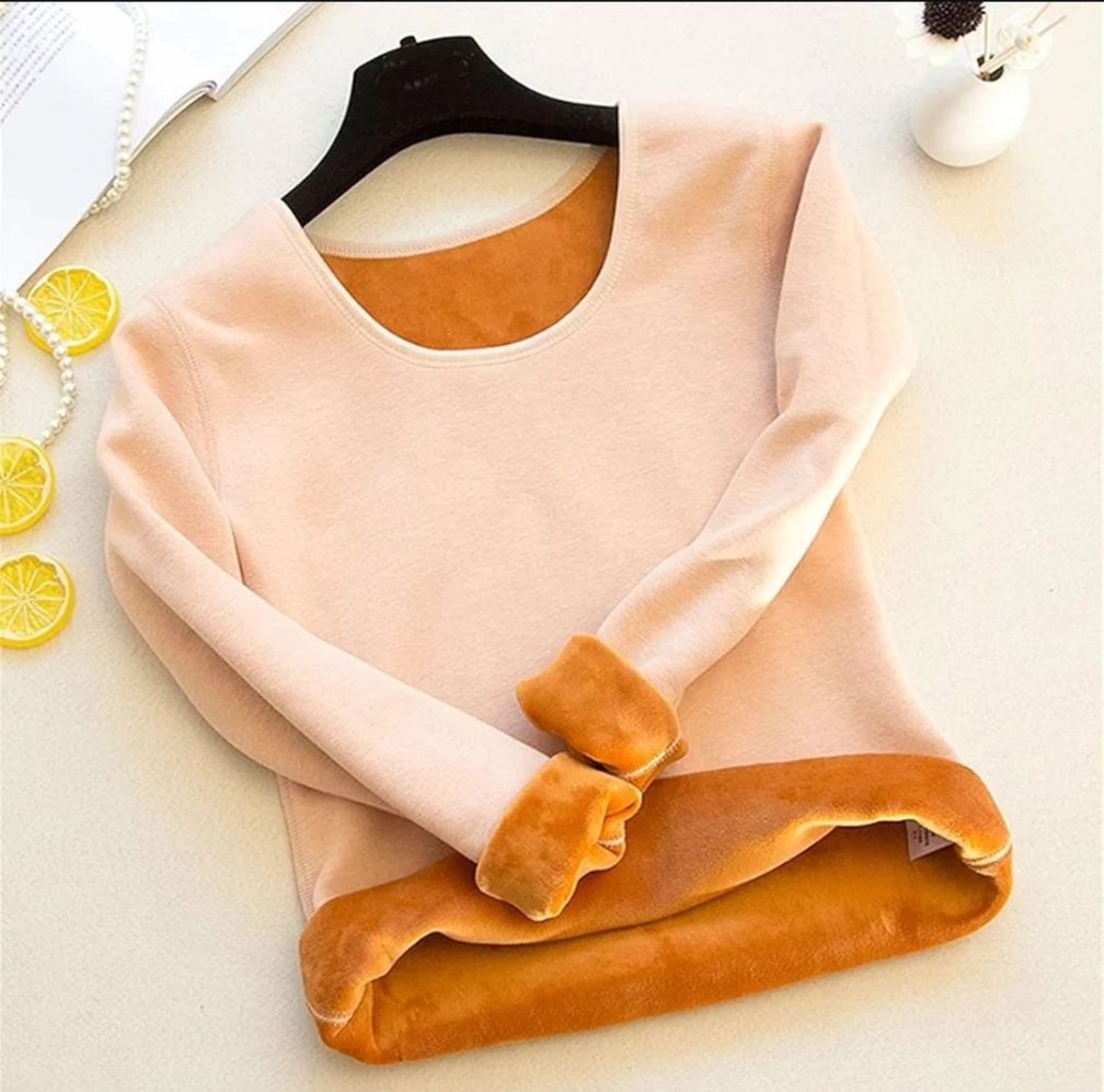 Screenshot_20241114-132442_1 Thermal Velvet Fleece Lined Full Sleeves Camisole Vest - Image 1