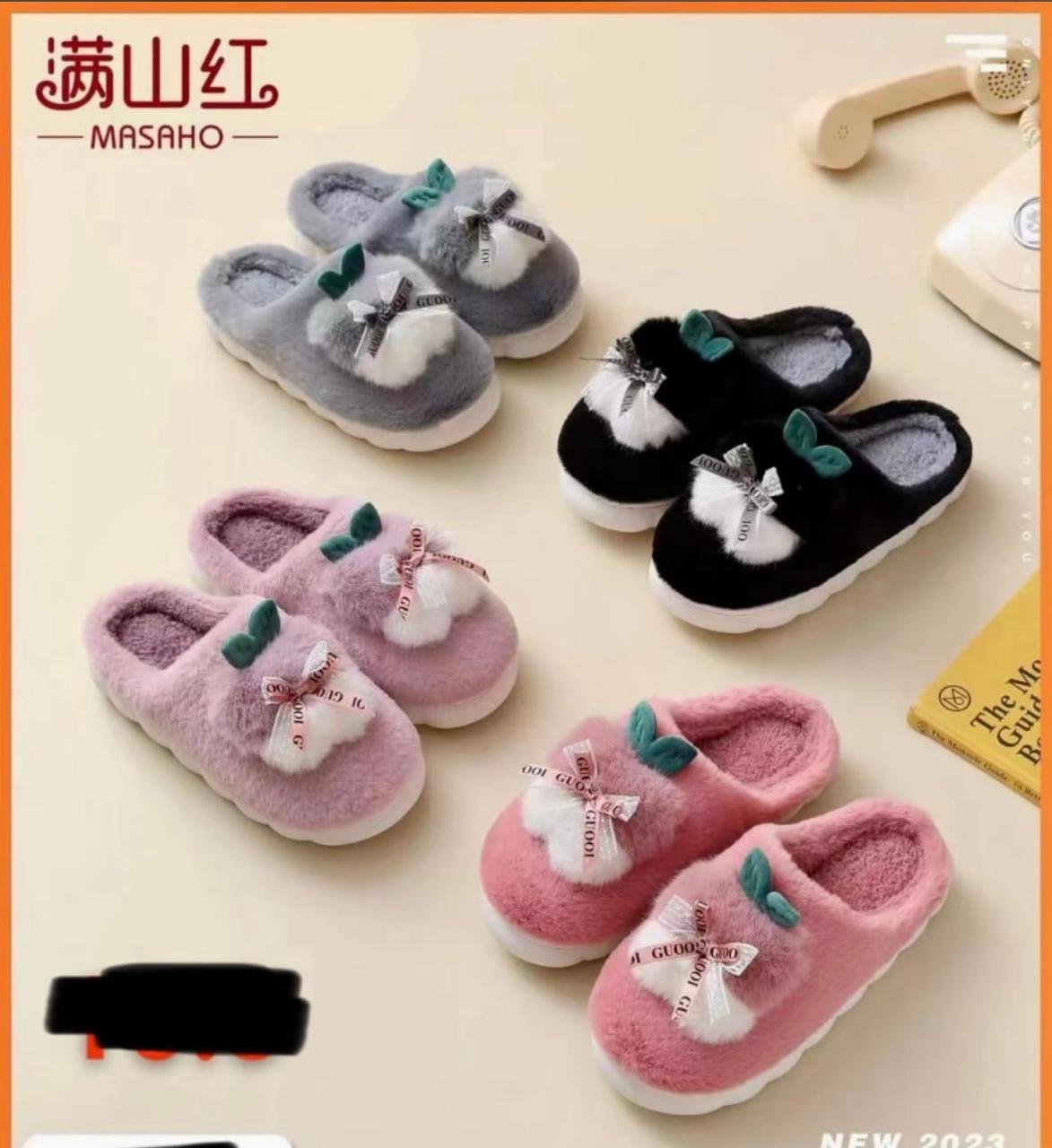 1000018278.jpg Women Winter Plush Soft Slippers - Image 1