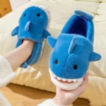 Girls Winter Soft Shark Fish Slippers - Image 6