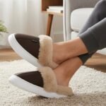 Women Winter Fur Leather Slippers Comfort - Image 4