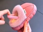Kids Winter Fur Leather Slippers | Waterproof Warm Indoor Outdoor Shoes - Image 7