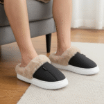 Women Winter Fur Leather Slippers Comfort - Image 6