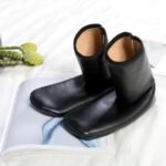 1 Pair Unisex Kids Men or Women Winter Warm PU Leather Thermal Non-Slip Indoor Soft Floor Socks - Image 4