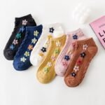 1 Pair Floral Print Short Socks Low Cut Ankle Socks - Image 7