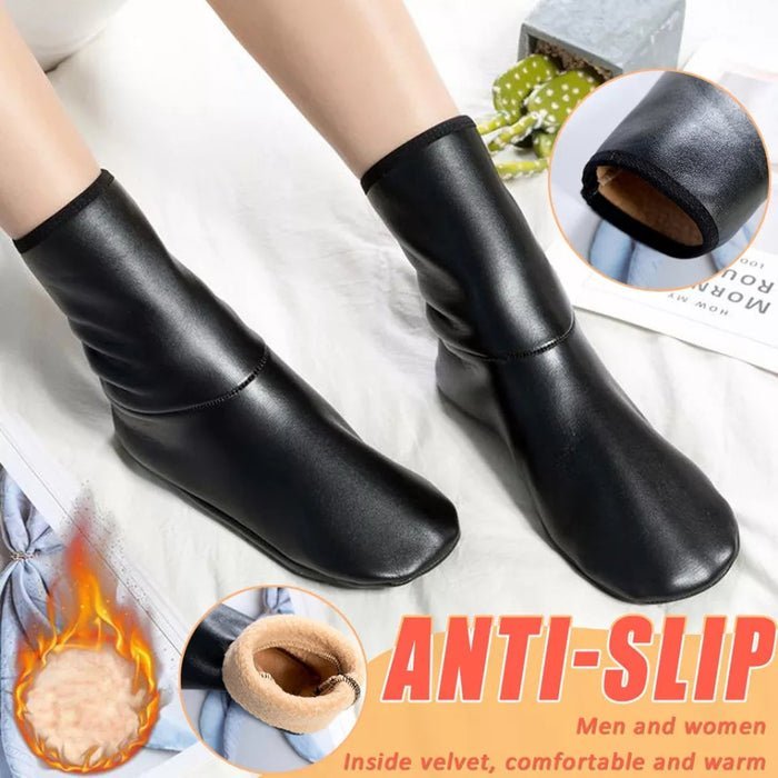 11554101721891991194_700x-1.jpg 1 Pair Unisex Kids Men or Women Winter Warm PU Leather Thermal Non-Slip Indoor Soft Floor Socks - Image 1