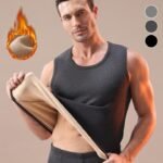 LAMB WOOL Men Imported Stretchable Thermal Lamb Wool Fleece Lined Camisole Vest
