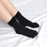 Black Color Winter Thick Warm Fleece Lined Thermal Stretchy Elastic Velvet Socks for Girls/Ladies/Women - Image 4