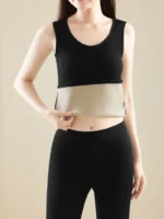 LAMB WOOL Imported Stretchable Thermal Lamb Wool Fleece Lined Camisole Vest - Image 5