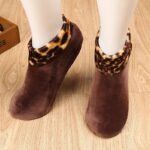 1 Pair Women Warm Non-Slip Indoor Floor Socks Soft Home Velvet Slipper Socks - Image 6