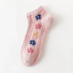 1 Pair Floral Print Short Socks Low Cut Ankle Socks - Image 5