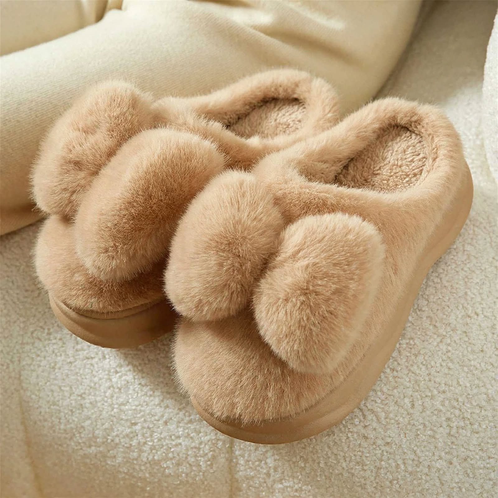 856338240_29823929057208258_3754807165936290464_n.webp.jpg Bow Bliss-Fluffy Bow Slipper for Women - Image 1