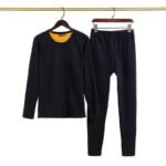 Winter Warm Thermal Inside Thin Velvet Fleece Trouser Shirt - Image 4
