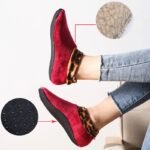 1 Pair Women Warm Non-Slip Indoor Floor Socks Soft Home Velvet Slipper Socks - Image 3
