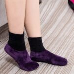 1 Pair Kids Winter Non-Slip Indoor Floor Socks Soft Home Velvet Slipper Socks - Image 2