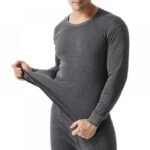 Brown Innerwear Thermal Inside Fleece Stretchable Trouser Shirt - Image 3