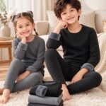 Kids VELVET FLEECED Thermal Suit | Inner Wear Set for Boys & Girls