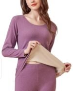 VELVET FLEECED Thermal Inside Thick Double Layer Velvet Fleece Trouser Shirt - Image 5