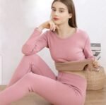 VELVET FLEECED Thermal Inside Thick Double Layer Velvet Fleece Trouser Shirt - Image 6