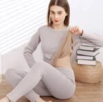 VELVET FLEECED Thermal Inside Thick Double Layer Velvet Fleece Trouser Shirt - Image 4