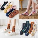 1 Pair Floral Print Short Socks Low Cut Ankle Socks - Image 11