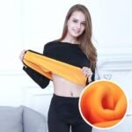 Winter Warm Thermal Inside Thin Velvet Fleece Trouser Shirt - Image 2
