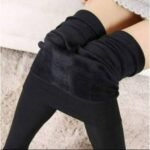 Stretchable Leggings Inside Velvet Fleece Free Size - Image 2
