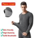 MEN FLEECE Innerwear Thermal Inside Fleece Suit - Image 8
