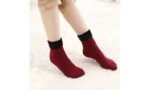 1 Pair Winter Thick Warm Fleece Lined Thermal Stretchy Elastic Velvet Socks for Girls/Ladies/Women - Image 2
