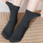1 Pair Men's Winter Woolen Warm Soft Thick Warm Fleece Thermal Socks - Image 7